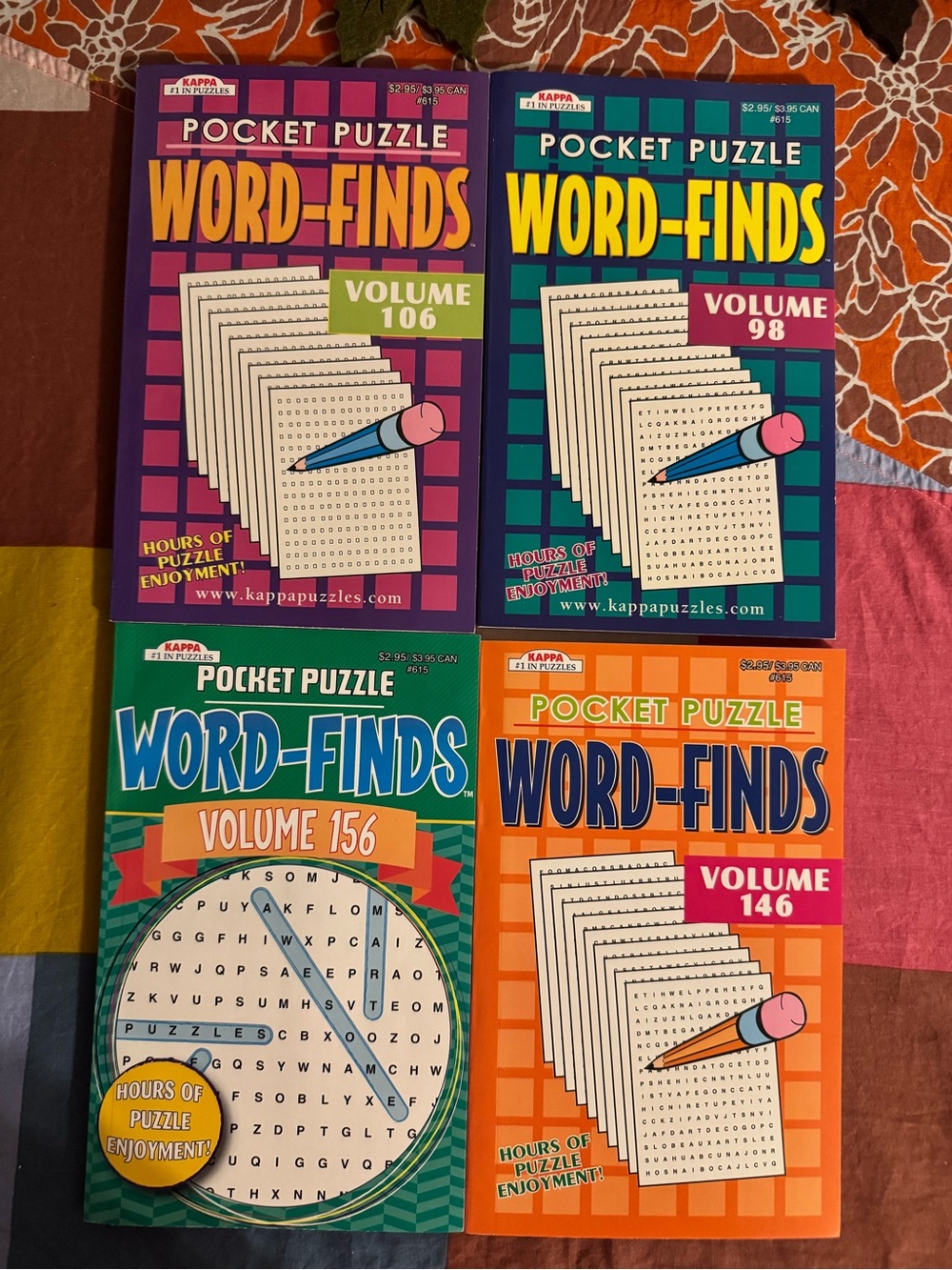 Lot of 14 Kappa Word Finds Puzzle Books 13 pocket puzzle and 1 movie time - Picture 2 of 10